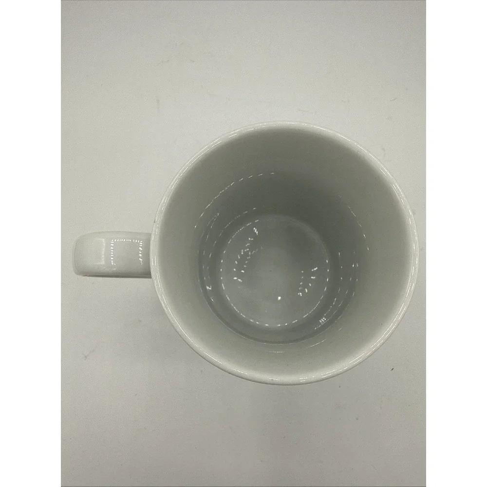 Pottery Barn Santa's Reindeer Mug PRANCER YOGA Porcelain EUC